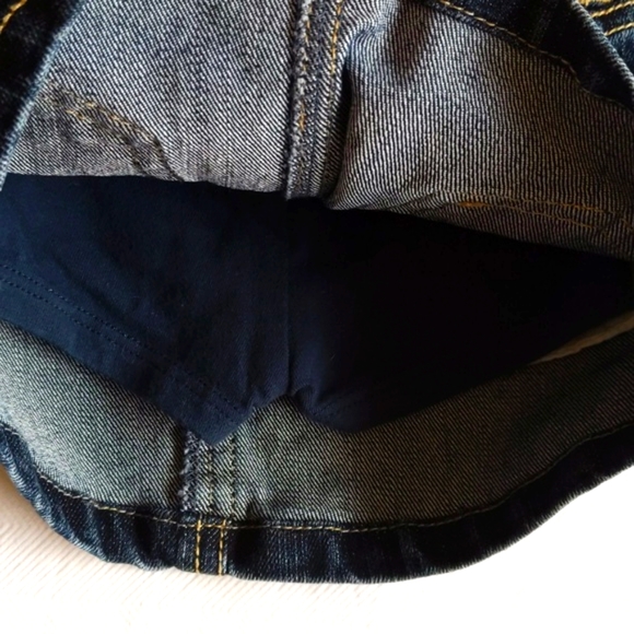 children's place heart patch denim jean skirt with modesty shorts 12 months baby - Picture 6 of 7